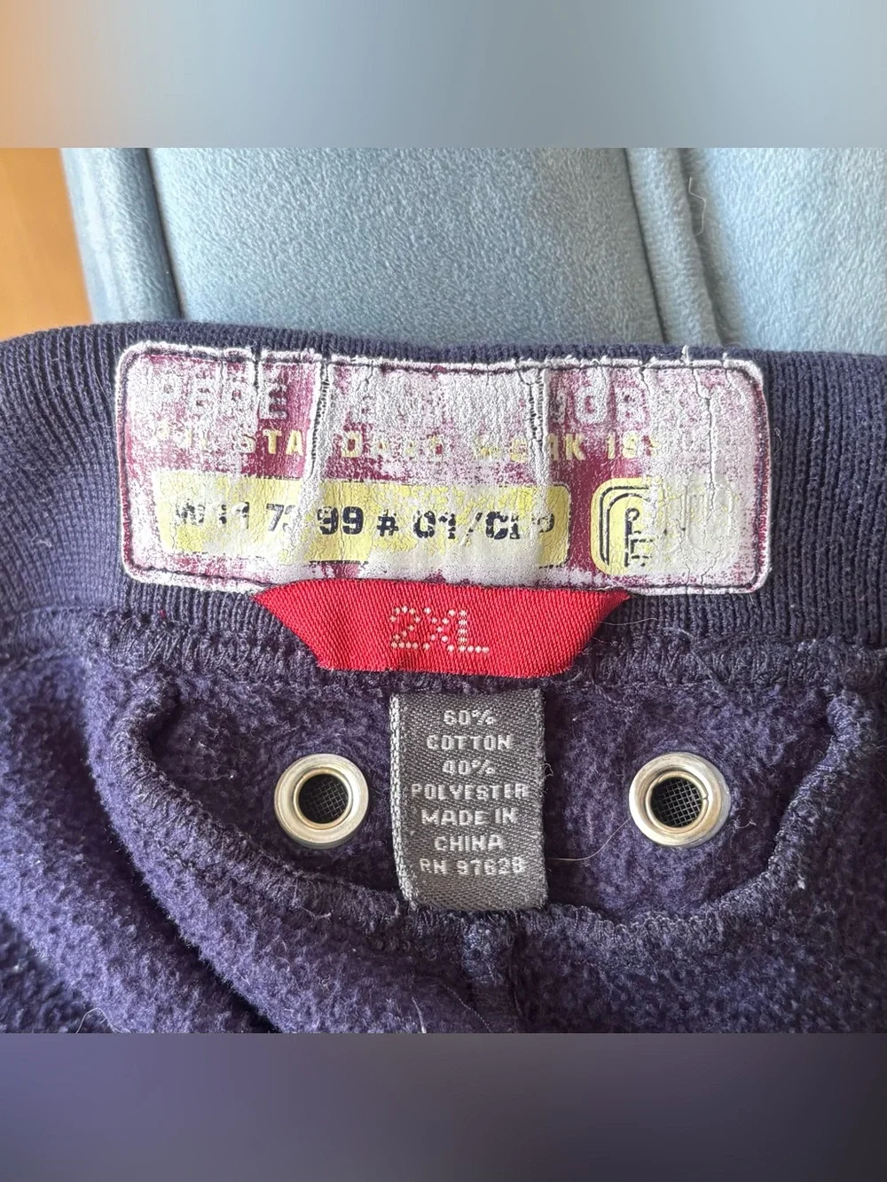 Vintage Pepe Jeans Denim Worxx Sweatpants 2XL Navy Track Pants Baggy Y2K